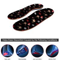 Christmas Classic Black Insole Fashion Plantar Fasciitis Arch Support Orthopedic Insole Flat Foot Pain Heel Spur Correction Shoes Accessories