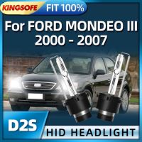 Kingsofe หลอดไฟซีนอนซ่อน D2s 35W,ไฟหน้ารถ6000K สำหรับ Ford Mondeo Iii 2000 2001 2002 2003 2004 2005 2006 2007