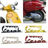 Stiker Motor 3D โลโก้สติกเกอร์ตัวอักษรโครเมี่ยมสำหรับ Vespa125อิตาลี Vespa150 Vespa 125 150 GTS 300 GTV LX Sprint