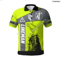 2023 paint worker 3D full print men performing polo POLO shirt color short sleeve stream wear colay safety uniform New polo shirt