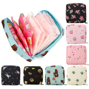 Buy Desing Wish 1 Pack Period Pouch, Portable Tampon Storage Bag for  Sanitary Napkins, Tampon Holder for Purse Feminine Product Organizer, First  Period Gifts for Teen Girls School (Cat) Online at Low