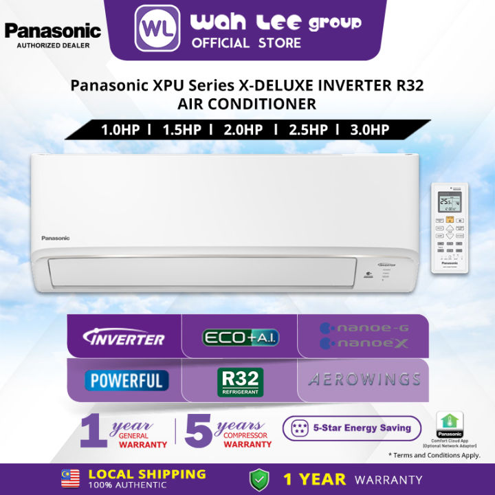 Free Shipping Panasonic Inverter Aircond Air Conditioner Air Con R32 Built In Wifi X Deluxe 