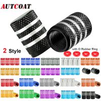 【CW】∈☸✵  AUTCOAT 4Pcs/Set Tire Cap with O Rubber Ring Air Caps for Car Truck Motorcycle SUV and