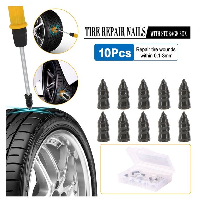 10pcs Car Repair Rubber Nails Vacuum Tyre Repair Nail For Car Tyres | Lazada