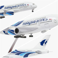 Malaysian Airlines Airbus A380 Airplane Model with LED Light (Touch or Sound Control) Plane for Decoration