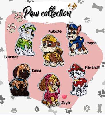 ตัวรีดติดเสื้อ Paw Collection อาร์มติดเสื้อ ตัวรีดติดเสื้อ ตัวรีดติดผ้า ติดกระเป๋า ติดรองเท้า งาน DIY PATCHES