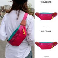 Summer Dopamine Messenger Nylon Canvas Bag Ladies 2023 New Trendy Summer Chest Bag Casual Sports Pocket Bag 【QYUE】