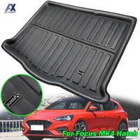 อุปกรณ์เสริมสำหรับ Ford Focus MK4 Hatch Hatchback 2019 2018 Boot Tray Cargo Liner ด้านหลัง Trunk พรมกระเป๋าเดินทาง Cargo Tray