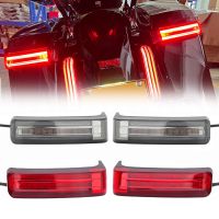 VGN-สัญญาณไฟเลี้ยวรถจักรยานยนต์กระเป๋าอานไฟท้าย Lampu Led Belakang ไฟท้ายสำหรับ Harley Touring Street Glide Road King 97-22