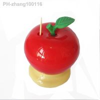 Automatic Toothpick Holder Press Type Fruit Apple Shape Toothpick Box Plastic