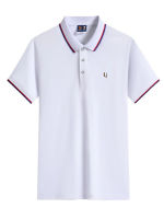 FRED PERRY FP grain spring/summer 2023 new striped collar short sleeve Polo shirts men and women with comfortable leisure cotton T-shirt British style original