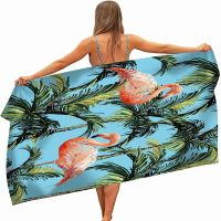 Flamingo Pattern Beach Towel for Men and Women Microfiber Large Absorbent Quick Dry Towel for Camping Swimming Beach Gym