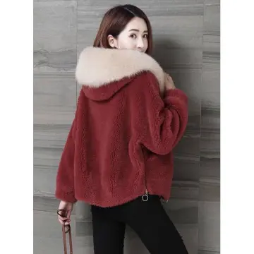 Fashion Long Winter Hooded Faux Fur Coat Loose Thick Warm Plus