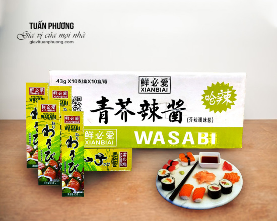 Mù tạt wasabi vàng 43g  tuýp - ảnh sản phẩm 3