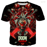 2023 NEW Doom Mens And Womens Oversized T-shirt, 3d Printed Street Style Childrens T-shirt Harajuku Fashion Size：s-5xl