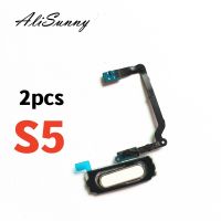 AliSunny 2pcs Home Button Flex Cable สําหรับ Samsung Galaxy S5 G900F ปุ่มเปิดปิดเมนูปุ่มอะไหล่