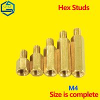 Hex Studs Hexagonal Isolation ColumnSingle Head Copper Column M3/M4 Computer Motherboard Copper Column Chassis Stud Screw