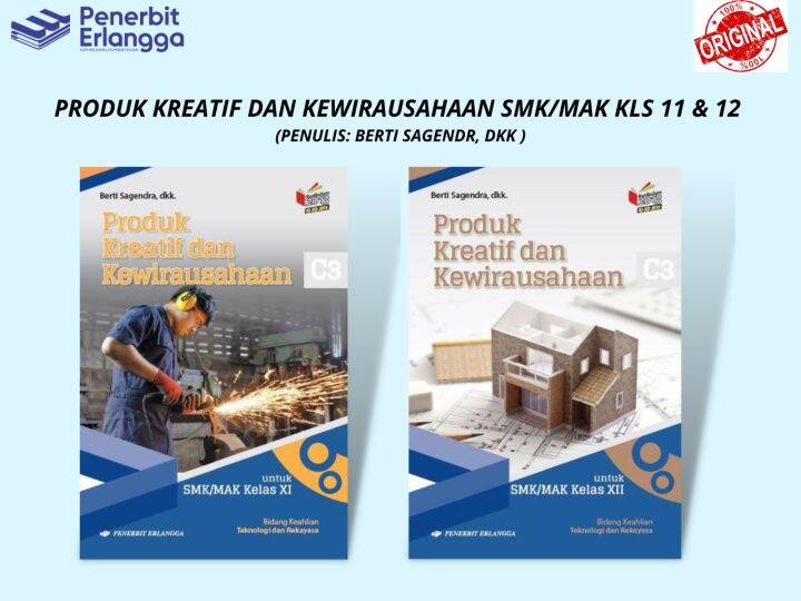 Buku Produk Kreatif Dan Kewirausahaan Smk Mak Kelas Xi Xii Erlangga Lazada Indonesia