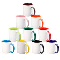 11oz ColorThermalSublimation Ceramic Cup With Handle DIY Printing Photo Image Logo Text Personalized Color Mug