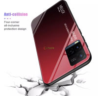 ใหม่ Case VIVO Y33T เคสวีโว่ เคสกระจก เคสกันกระแทก เคสกระจกไล่สี Vivo Y33T ขอบนิ่ม เคสกระจกสองสี