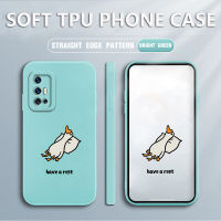 เคส Vivo Y9S case Cartoon Duck สแควร์ซอฟต์ซิลิคอนฟูลเฮาส์ป้องกันการกระแทก ฝาหลังยางกันกระแทก