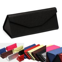 Unisex Fashion Men Women Optical Glasses Case Protective Foldable Triangle Black Case For Glasses Shades Eyewear Accessories