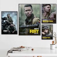fury movie movie 24x36 Decorative Canvas Posters Room Bar Cafe Decor Gift Print Art Wall Paintings Drawing Painting Supplies