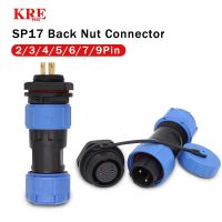 ✽ KRE SP17 IP68 Waterproof Connector Male Plug Female Socket Panel Mount 2/3/4/5/7/9/10 Pin Wire Cable Connector Aviation Plug