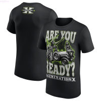 Mens Black (สต็อกเพียงพอ) D-Generation X 25th Anniversary Are you Ready T-Shirt Summer Short Sleeve Women Oversized Tee Shirts Clothing คุณภาพสูง size:S-5XL