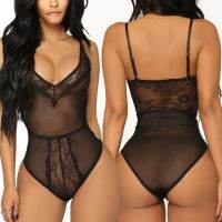 【LZ】❅  Bodysuits sexy do laço para mulheres lingerie do pornô-corpo roupa interior do babydoll pijamas bodysuit