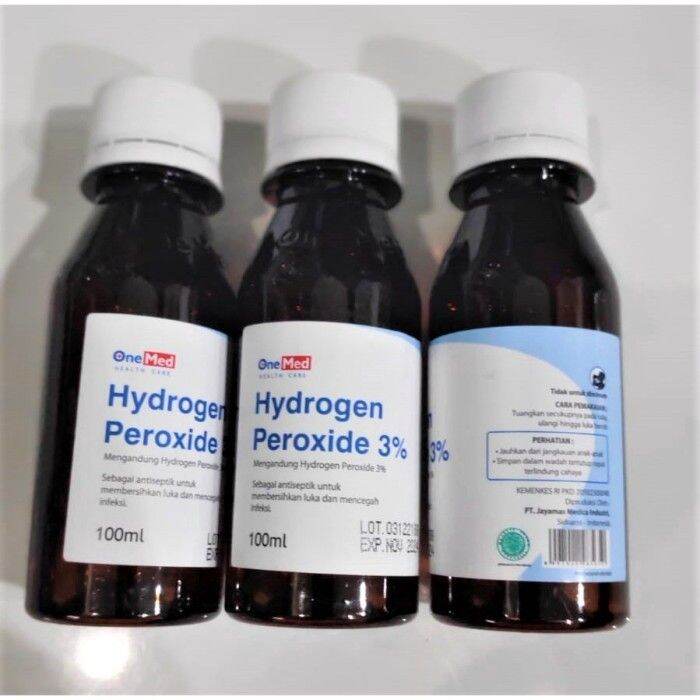 H2o2 Hydrogen Peroxide 3 Onemed 100ml Lazada Indonesia