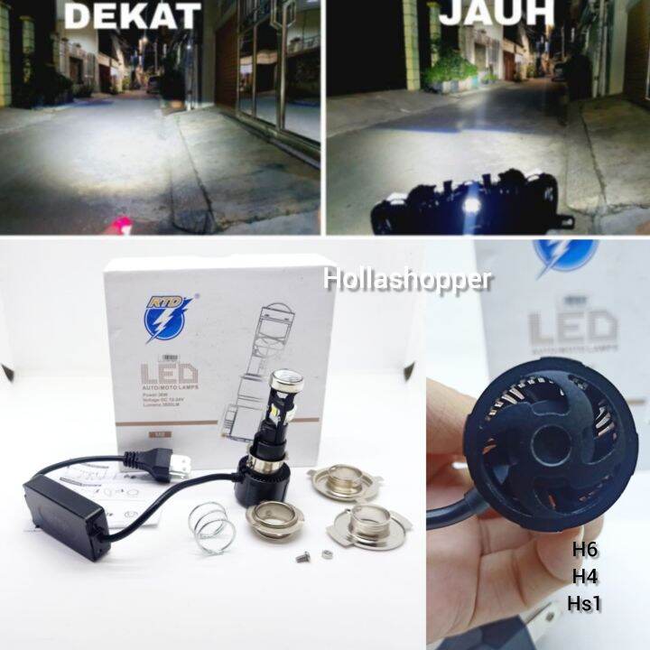 Cod Lampu Utama Led Rtd M Mini Projector H H Hs Cut Off Motor Mobil Lazada Indonesia