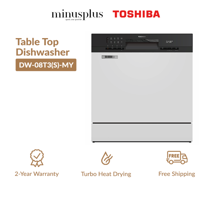Toshiba Table Top 8 Place Settings Dishwasher Hygiene Matters Turbo