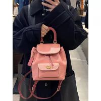 Pink mini backpack 2023 new large-capacity portable tote small fragrance backpack female niche design sense 【APR】