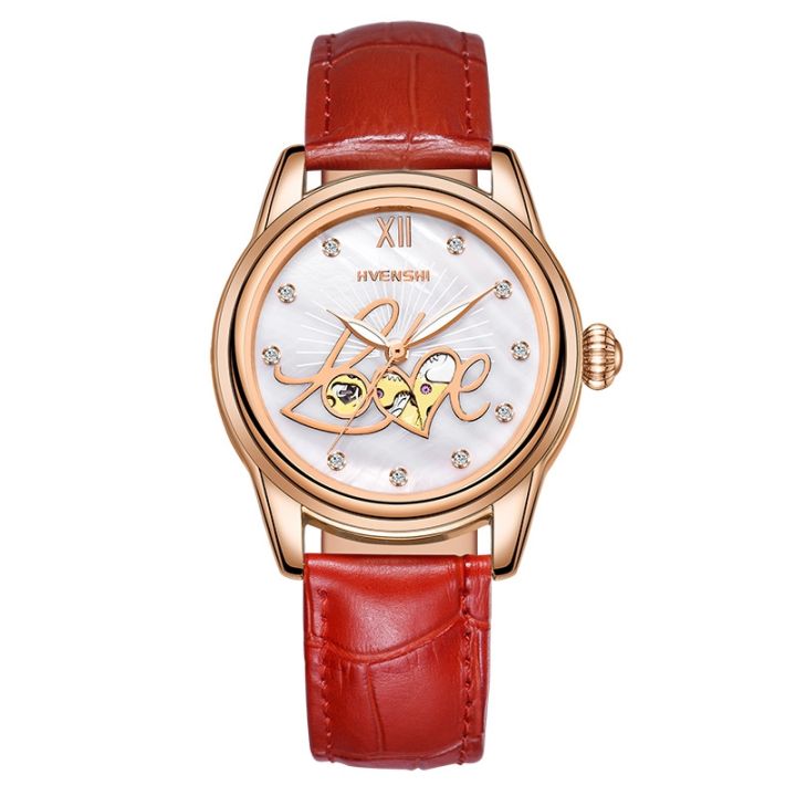 swiss-fashion-ladies-watch-factory-fully-automatic-mechanical-watch-movement-waterproof-fritillaria-luminous-dial-watch-wholesale