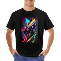 Abstract Neon Bright Colors T-Shirt New Edition T Shirt Cute Tops Mens Graphic T-Shirts Funny