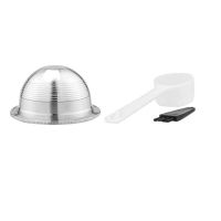 Reusable Coffee Capsule Filter Stainless Steel Coffee Pod Holder Set With Brush Spoon For Delonghi Nespresso Machines