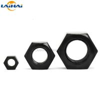 1/2/5/10/20/25/50pcs Black Grade 8.8 steel DIN934 Hex Hexagon Nut M1.4 M1.6 M2 M2.5 M3 M4 M5 M6 M8 M10 M12 M14 M16 M18 M20 M24 Nails  Screws Fasteners