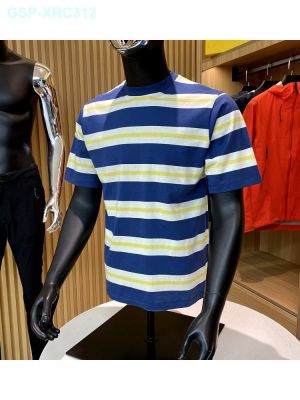 UNIQLO Wild Type Garment U Home Summer Men Gao Kechong Cotton Fashion Leisure Round Collar Short Sleeve T-Shirt Color Stripe