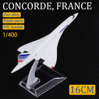 KKMetal เครื่องบินรุ่น1:400 16ซม. ฝรั่งเศส Concorde รุ่นการบินจำลองวัสดุโลหะผสมของเล่นเด็กเครื่องบินเด็ก Ornamentsq11