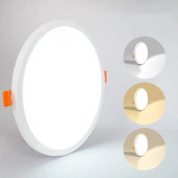 Ultra Thin LED Panel Light 6W 8W 15W 20W Aluminum Round Ceiling Recessed Downlight Open Hole Adjustable 85-265V 6000K