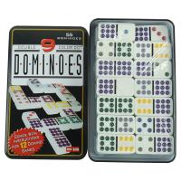 คู่9ขายด่วนราคาถูกสีขาว Domino ลายจุดหลากสีดีบุกกรณีขายส่ง