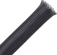 5 Meters Pet Expandable Braided Sleeving – Black – Alex Tech Braided Cable Sleeve(multiple Order Not Cut )