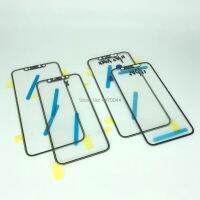 【Limited stock】 5pc original hole outer glass lens with oca glue film ear mesh for 12 11 pro max x xs lcd touch screen panel replacement