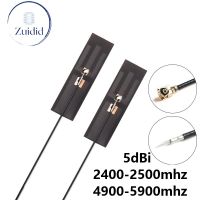 5/1pcs High Gain 5dbi 2.4G 5G 5.8G Built-in Antenna WiFi Bluetooth-compatible Router Dual-frequency FPC Flexible IPEX Connector