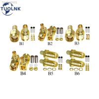 ☑♟  RG58 SMA Crimp Gold Plating RF Connector Reverse Polarity SMA Male Straight Connector for RG58 RG142 RG400 LMR195 Coaxial Cable