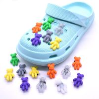 cartoon bear Button Shoe Cute Croc Charms Decorations Accessories Shoes Charm Deco Jibbitz Shoes Diy Charms Sneaker