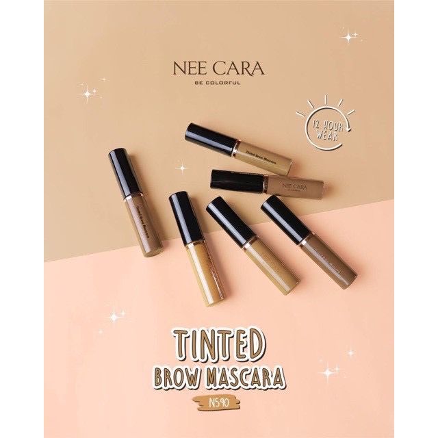 nee-cara-tinted-brow-mascara-n590-มาสคาร่าคิ้ว-ช่วยเติมขนคิ้วให้เต็ม-ดูมีมิติ-เคลือบเส้นขน-ของแท้-พร้อมส่ง