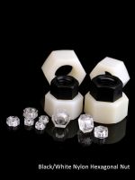 8/10/20/30/50pcsPlastic Hex Nuts M2 to M20 Nylon PA66 Heat Insulation Hexagon Lock Nut Thread Bolt Cap Black White Clear