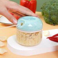 ถ้วยปั่นบดอาหารมือดึงแบบพกพา ใบมีด 3 ใบสแตนเลส 304 ตัวฝาปิด 3 มิติ Mini food chopper (คละสี) By สุวภัทร SWP Shop